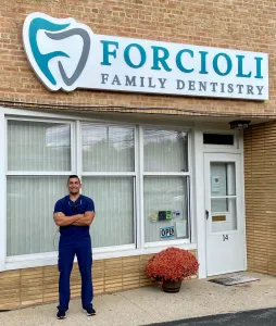 Dr Forcioli Out Front of Office